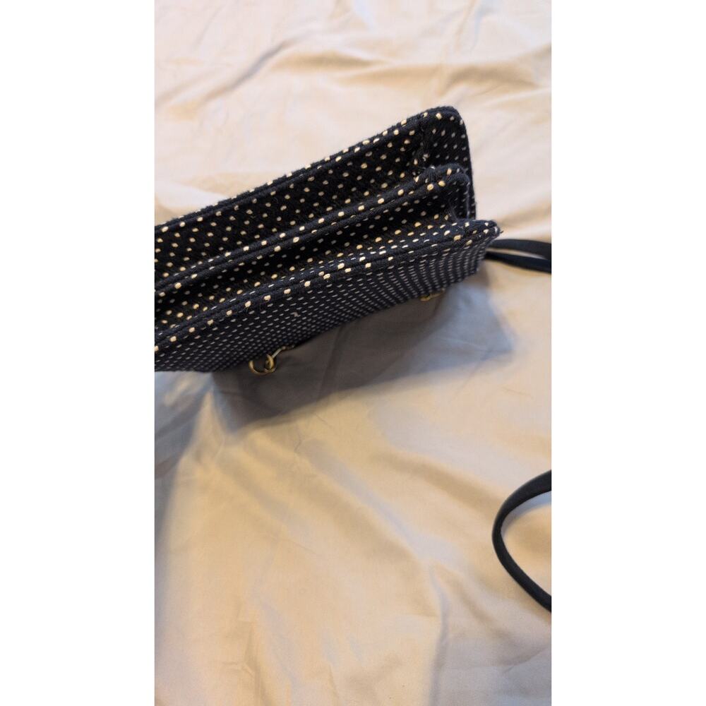 Ruby Shoo Belfast Crossbody Navy Red White Pattern EUC - Picture 3 of 6